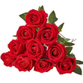 Artificial Flowers, 20 In., Red, for Outdoor Indoor, Artificial Rose Flower, 500 Pcs Real Looking Foam Fake Roses Bulk