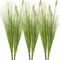 Artificial Plants 6PCS 27“ Fake Tall Onion Grass Faux Plant,Artificial Grass Greenery Shrubs Bushes for Garden Porch Window Box Shop Office Home Décor