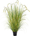 4FT Artificial Reed Grass , Artificial Tall Grass Plants Outdoor Indoor ,Fake Plants & Flowers in Pot-Housewarming Gifts for Living Room Office Bedroom Decor