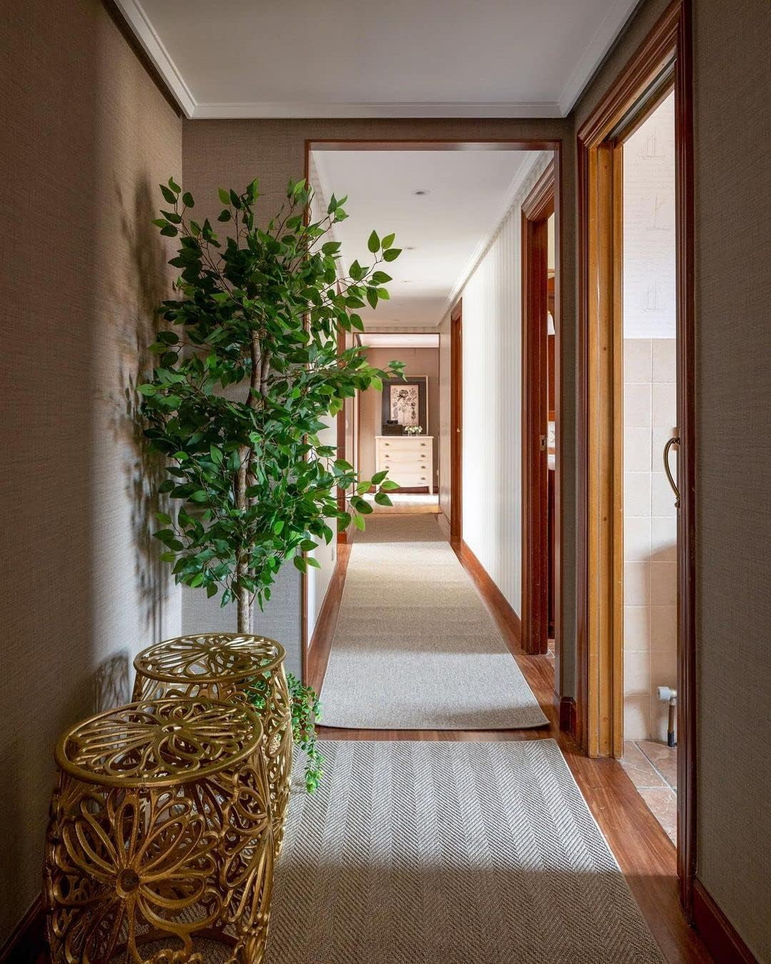 | Ficus 6 FT | Decorative Artificial Plants | Large Artificial Plant | Artificial Plants for Indoor/Outdoor Use | Realistic Decorative Artificial Plant for Home