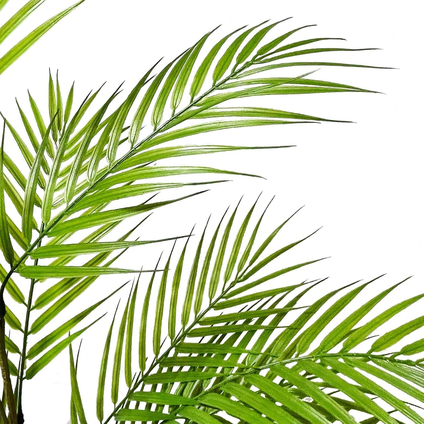 3FT Large Artificial Plants in Pot Fake Palm Tree with Black Tall Planter, Faux Tropical Areca Floor Plant, Silk Plant for Home Office Green Porch Garden Outdoor Living Room Decor Indoor