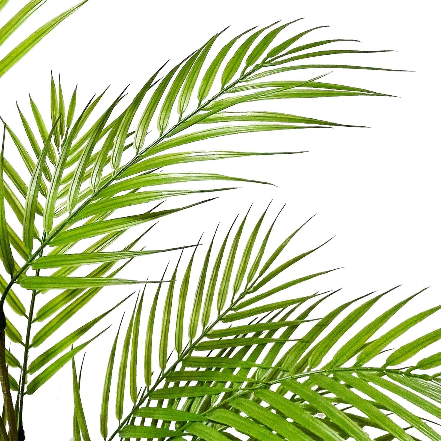 3FT Large Artificial Plants in Pot Fake Palm Tree with Black Tall Planter, Faux Tropical Areca Floor Plant, Silk Plant for Home Office Green Porch Garden Outdoor Living Room Decor Indoor
